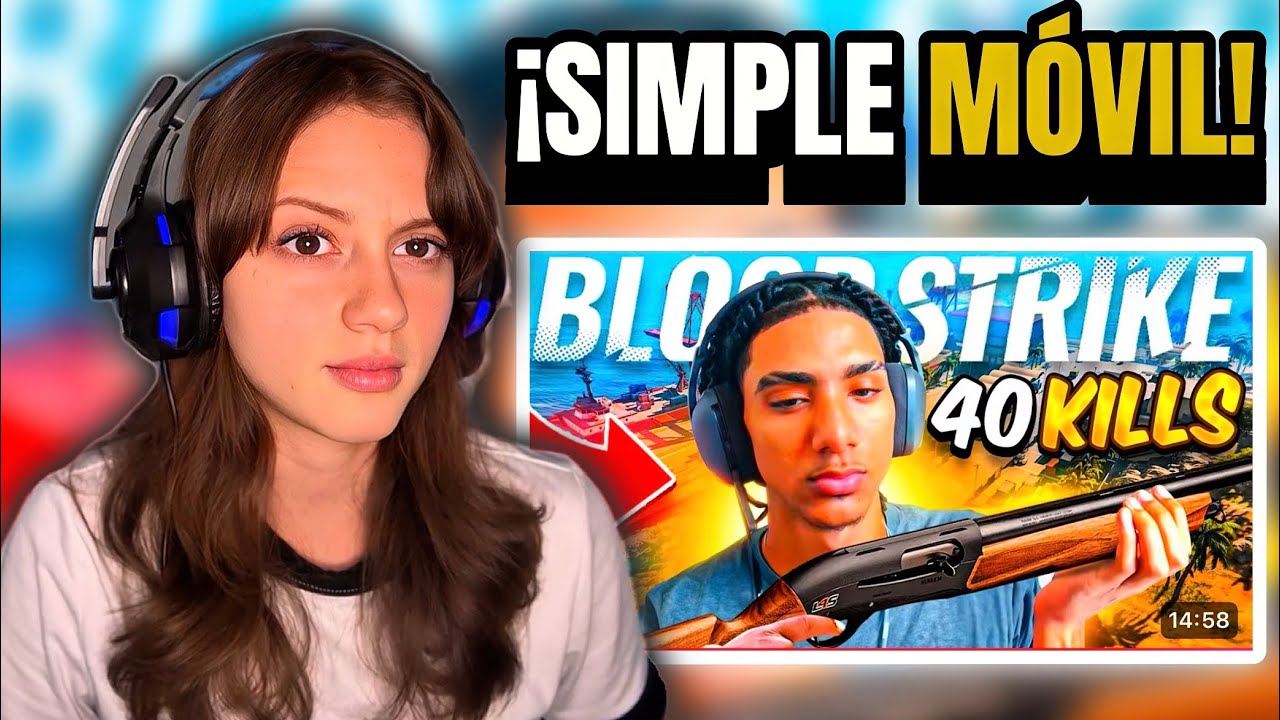 ¡REACCIONANDO AL MEJOR JUGADOR DE BLOOD STRIKE! | GARCI EL SIMPLE MÓVIL