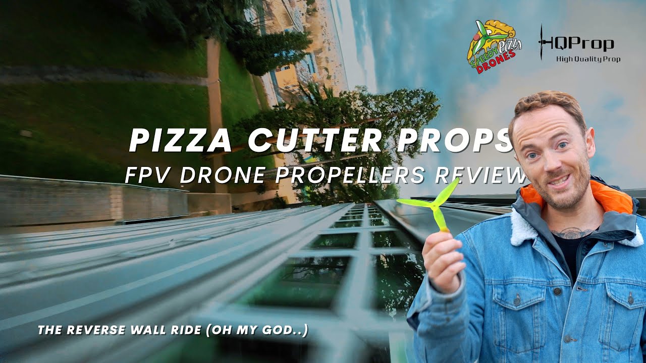 INSANE Reverse Wall Ride 😱 | FPV DRONE PROP REVIEW: HQProp + Speedy Pizza Drones Pizza Cutters
