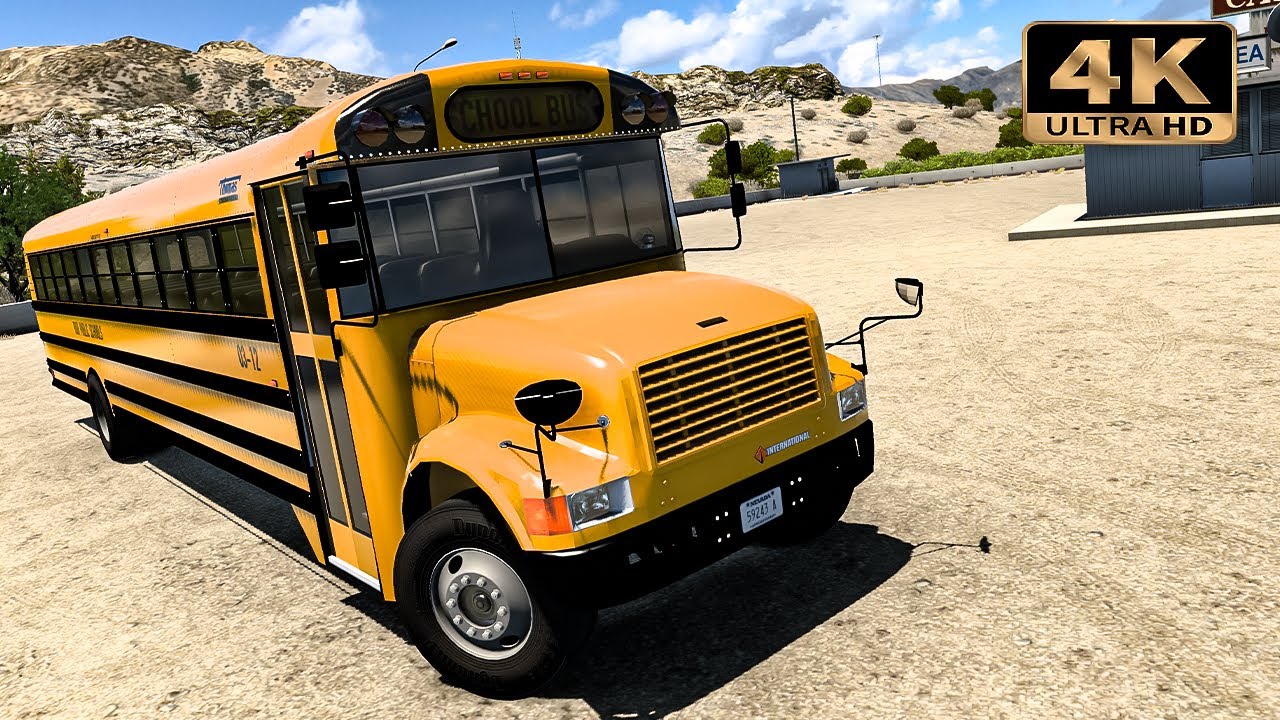 American SCHOOL BUS test drive | American Truck Simulator Gameplay 
