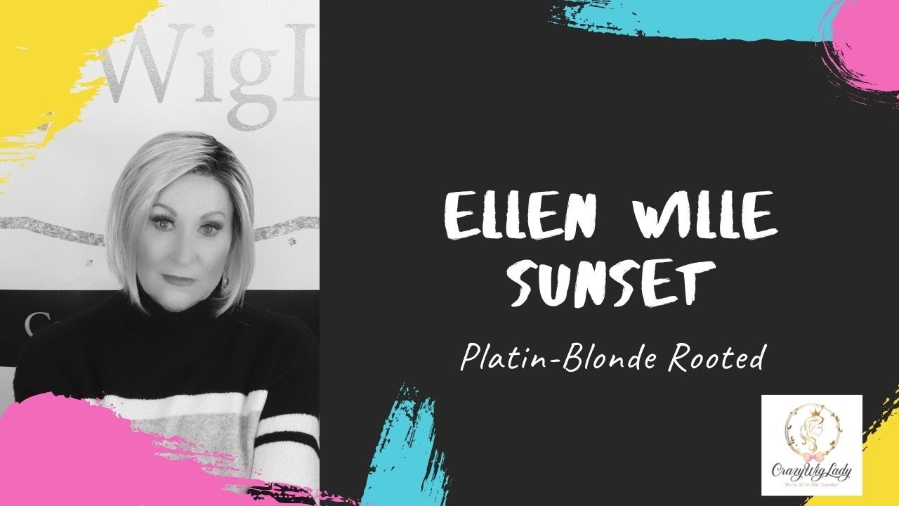 Ellen Wille SUNSET wig review | Platin Blonde Rooted | Crazy Wig Lady