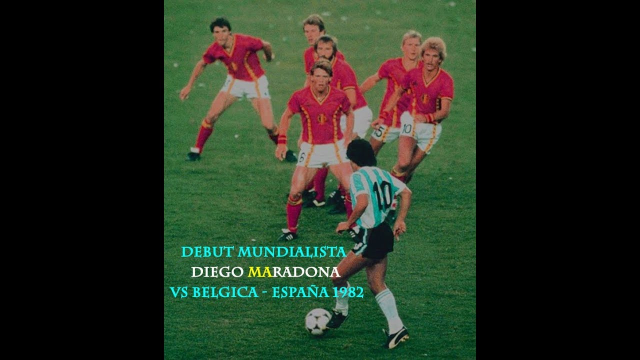Maradona Vs Belgica 1982 • Debut mundial •(TODAS LAS JUGADAS)