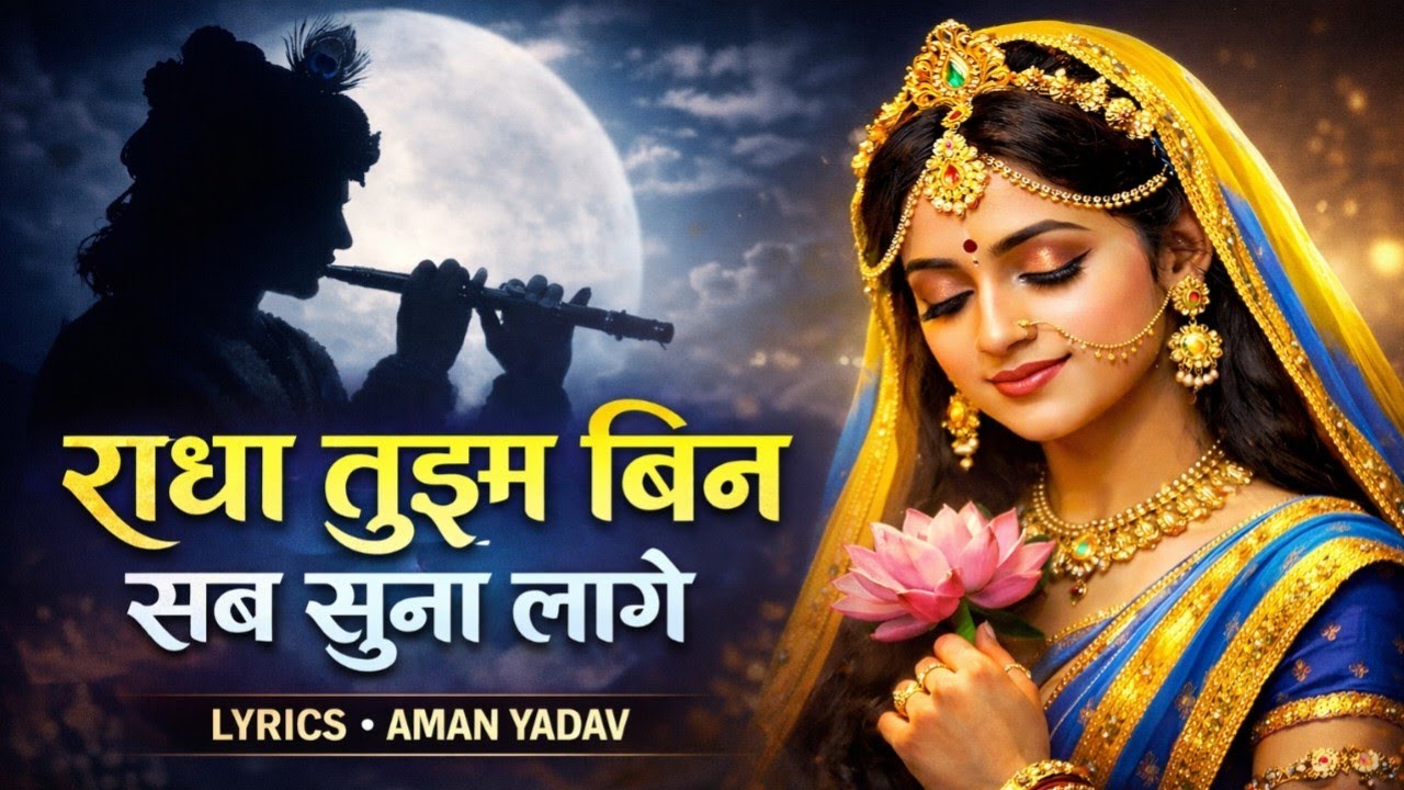💖 Radha Bin Sab Soona Lage m | तुझ बिन सब सुना लागे | AMAN YADAV | #video #bhaktisong #radheradhe