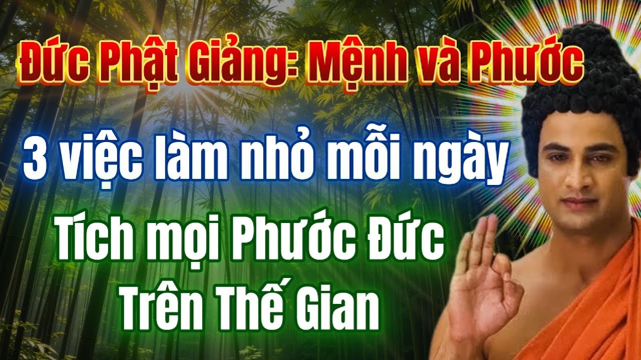 3 việc mẹ l&agrave;m mỗi ng&agrave;y, T&iacute;ch mọi phước đức tr&ecirc;n thế gian - Phật giảng về Mệnh v&agrave; Phước.
