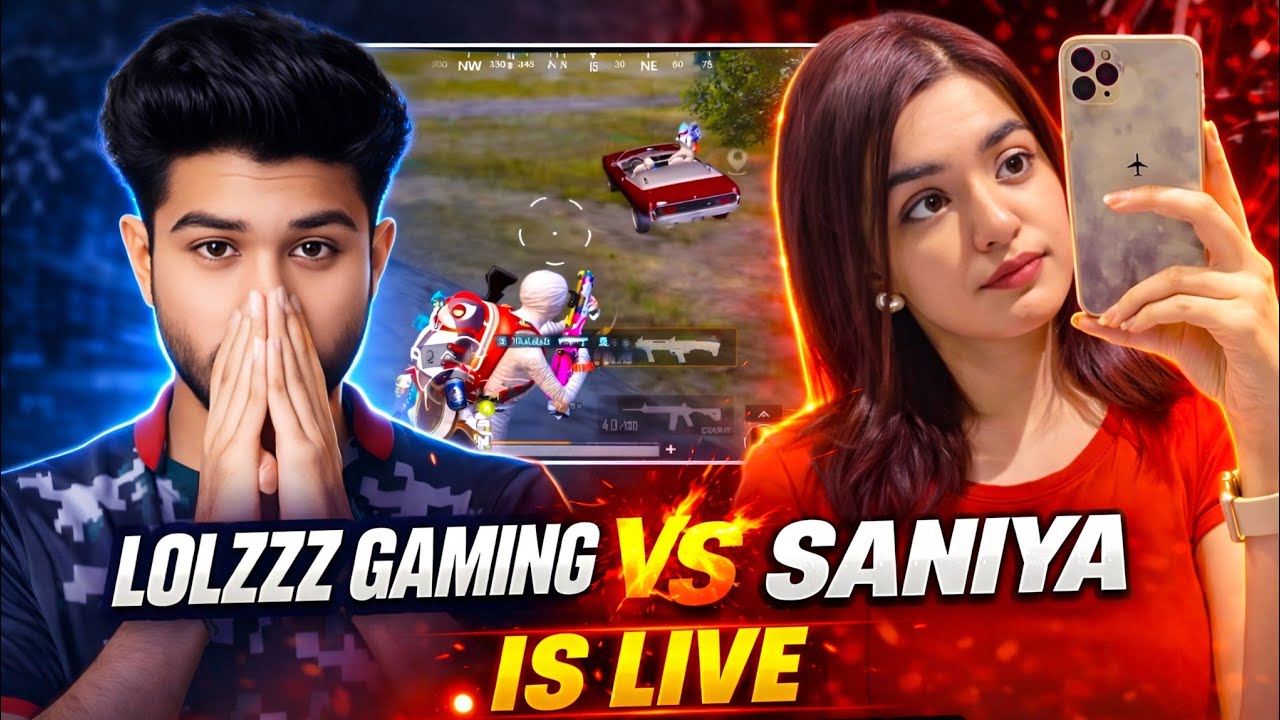 LOLZZZ GAMING vs SANIYA 🔥 | Girl Streamer Fight 😱 | Full Gameplay