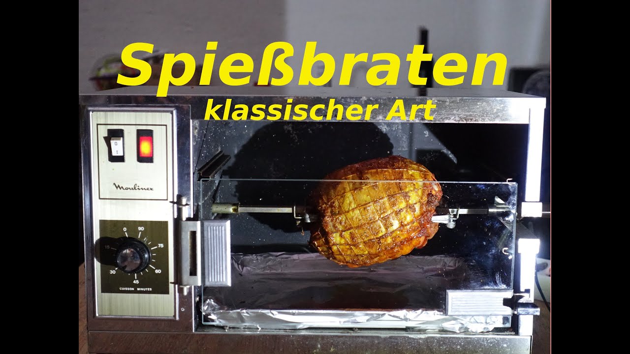 Spießbraten in der Moulinex oder Putenrollbraten am Spieß