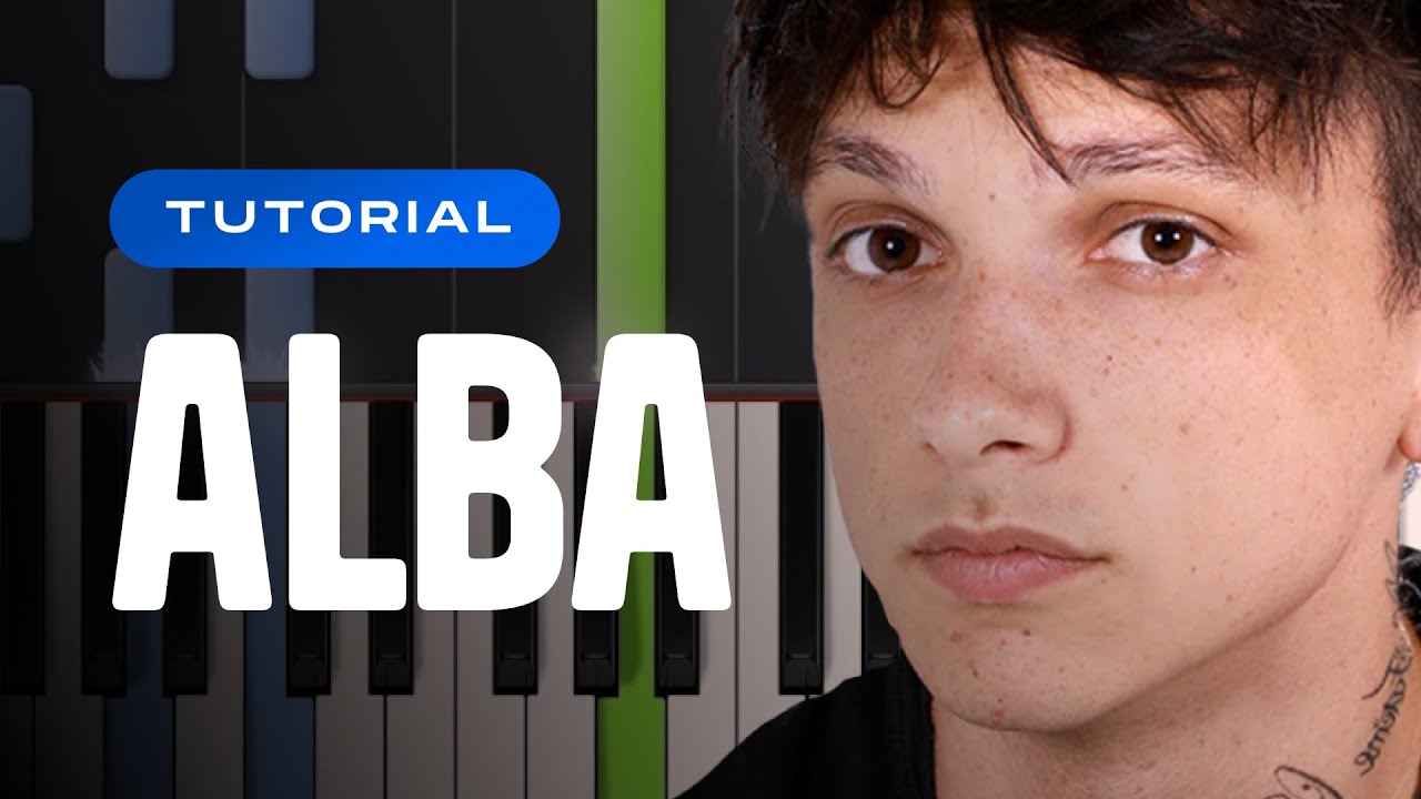 [TUTORIAL] Ultimo | Alba | SANREMO 2023 // Piano Tutorial con Synthesia