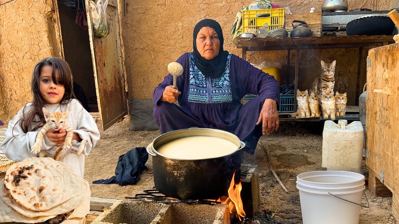 قصة حياة جدة وحيدة في جنوب إيران: خبز يدوي، حليب الأرز، وصراع البقاء في الحياة الريفية التقليدية