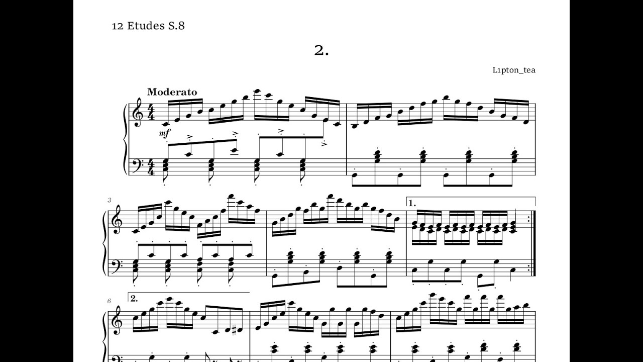 12 Little Etudes S.8/2