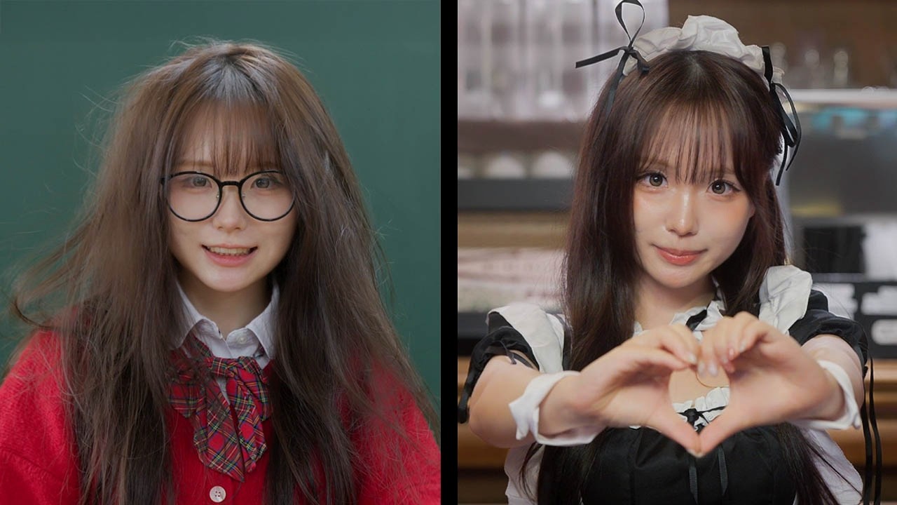 음침녀 짝꿍이 메이드카페 알바생이었다