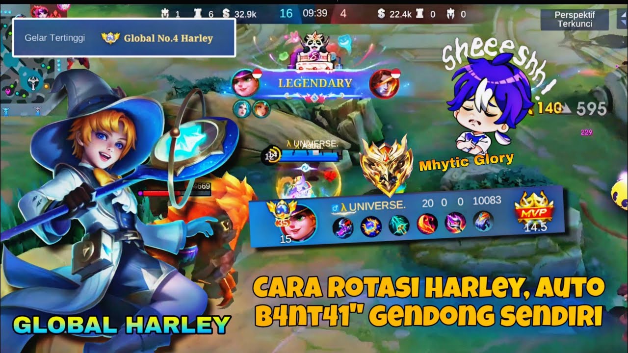 Cara Rotasi Jungler Harley Auto Gendong