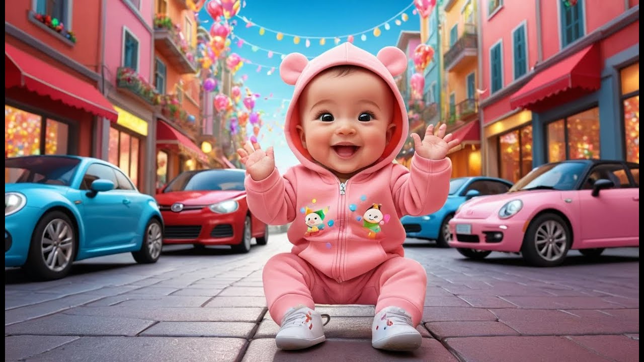 Red Car’s New Year City Ride | Fun Action & Learning Video for Toddlers