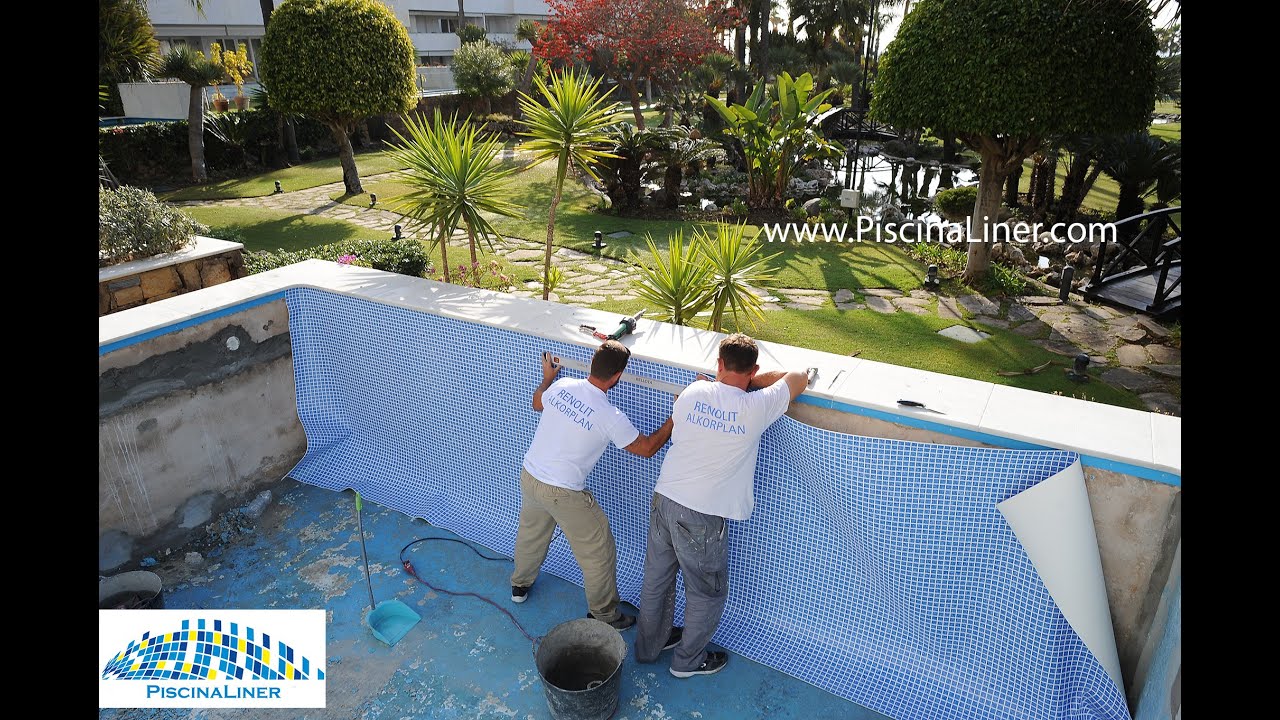 Impermeabilización de piscina con lámina armada RENOLIT ALKORPLAN