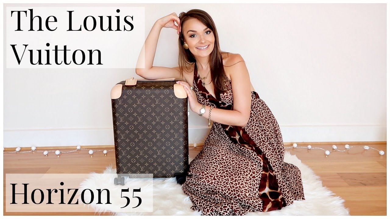 LOUIS VUITTON HORIZON 55 LUGGAGE CASE || REVIEW 2017 &hearts;