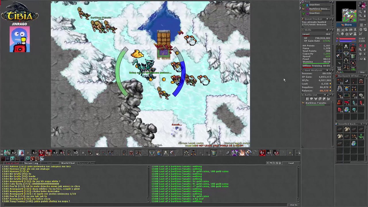 Tibia - Barkless Devotee i Fanatic - Ab'Dendriel