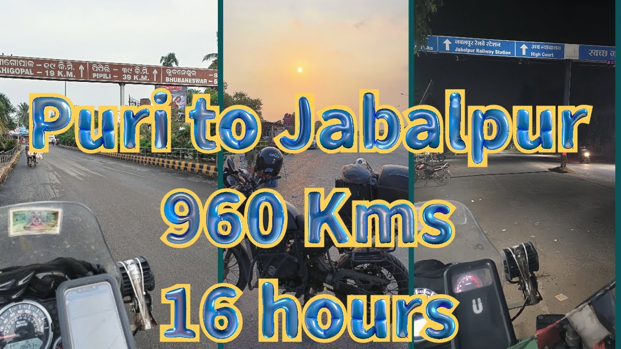 ORISSA DUSSEHRA RIDE | PURI TO JABALPUR | 24 OCTOBER 2023 | DAY FOUR | 965 Kms |
