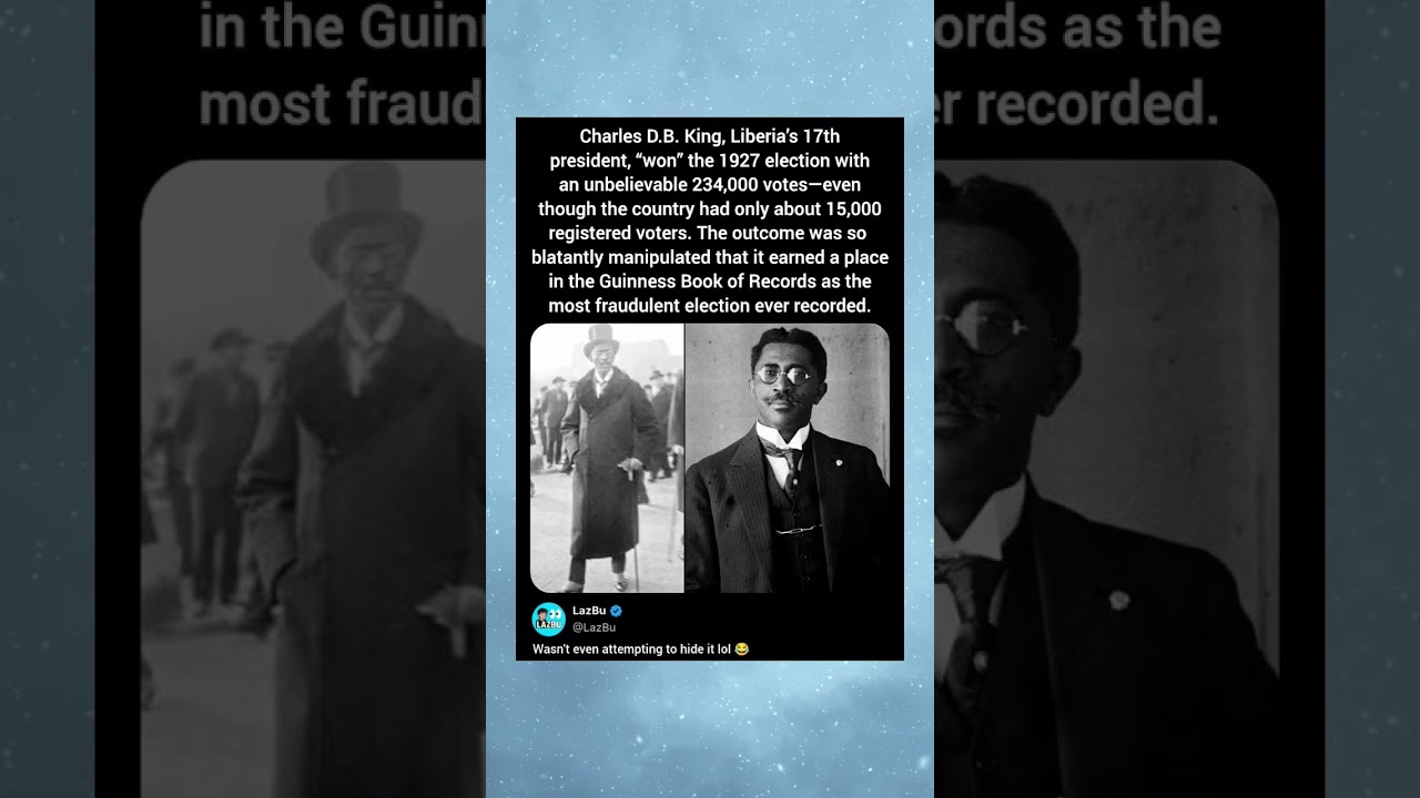 Charles D.B. King, Liberia's 17th president, 