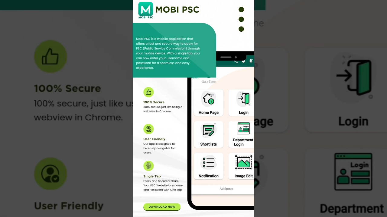 Secure way to apply for PSC via mobile,single tap, you can now add username and password to website