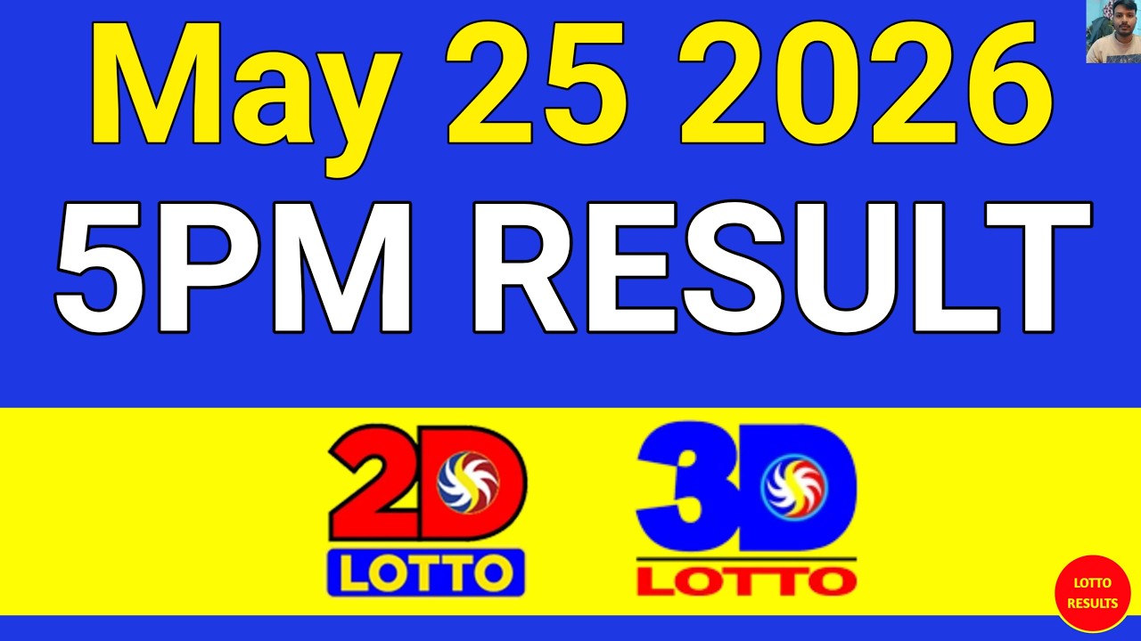 5PM Lotto Result Today May 25 2025 | Swertres EZ2 #3Dlotto
