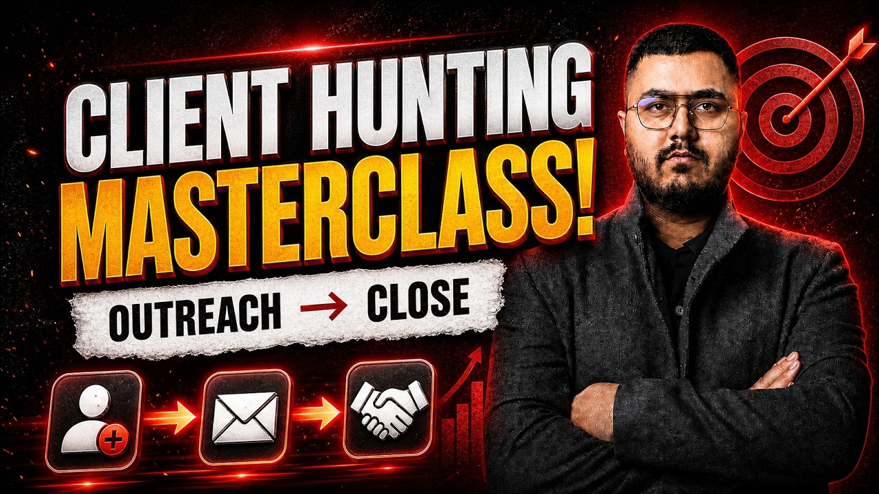 Client Hunting Masterclass (Live, 2026): Outreach → Follow-Up → Close