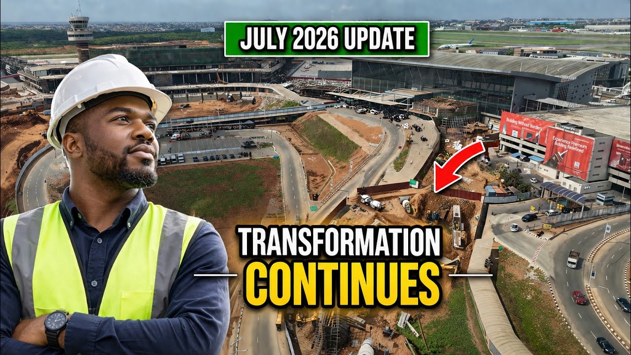 Rehabilitation continues at the Murtala Mohammed international Airport, Lagos Nigeria 