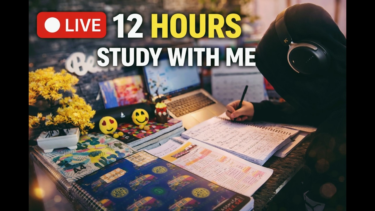 LIVE Study With Me | JEE 2026 Prep | Focus Music | No Distractions | DAY 39