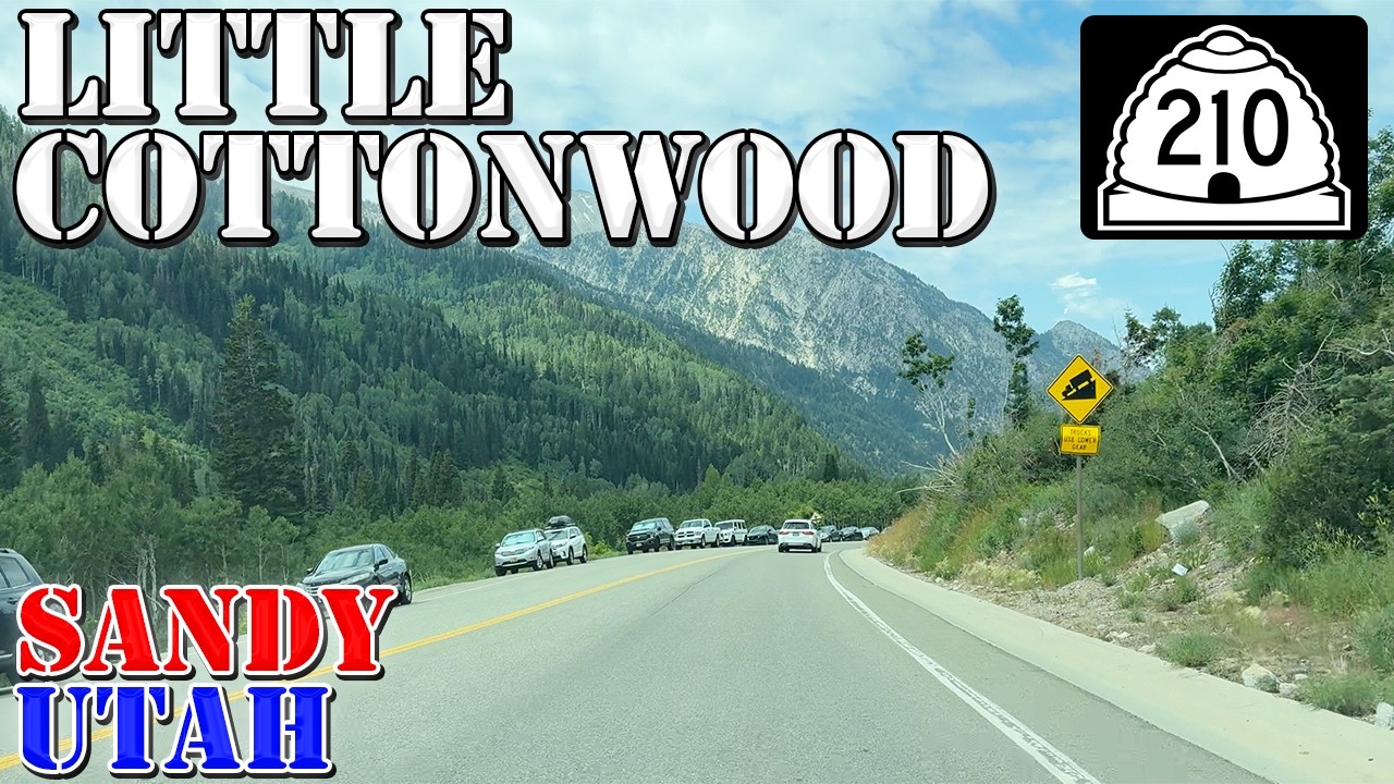 Little Cottonwood Canyon Road - UT 210 - Sandy - Utah - 4K Scenic Highway Drive