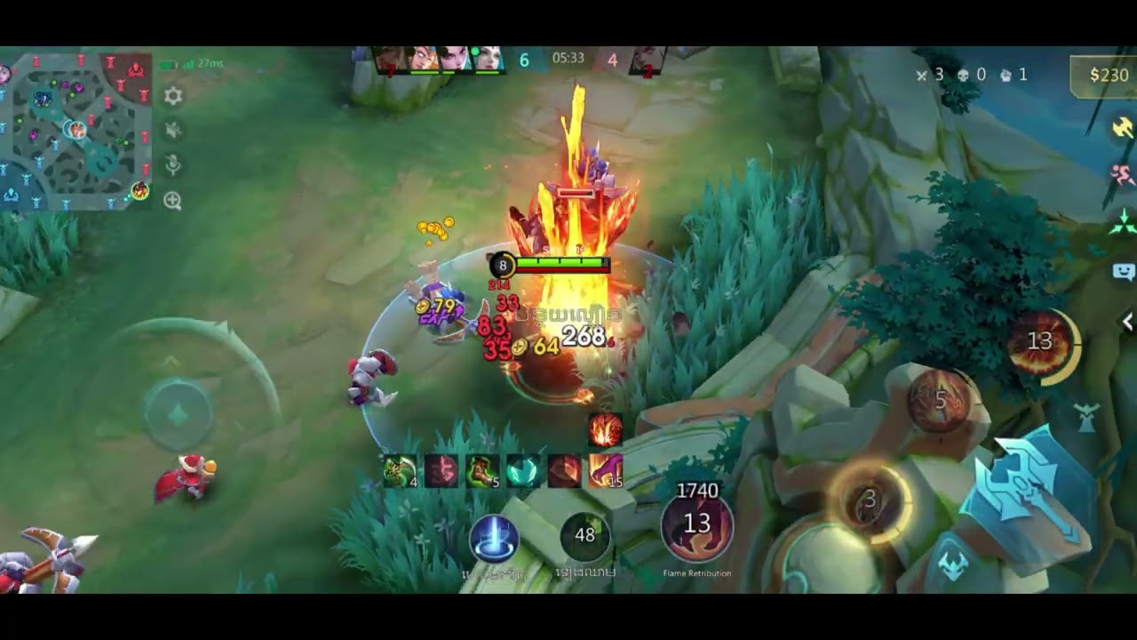 full game play Thamuz 12kill តោះកមទស្សនាខ្ញំលេងThamuzទាំអស់គ្នា mobilelegend 
