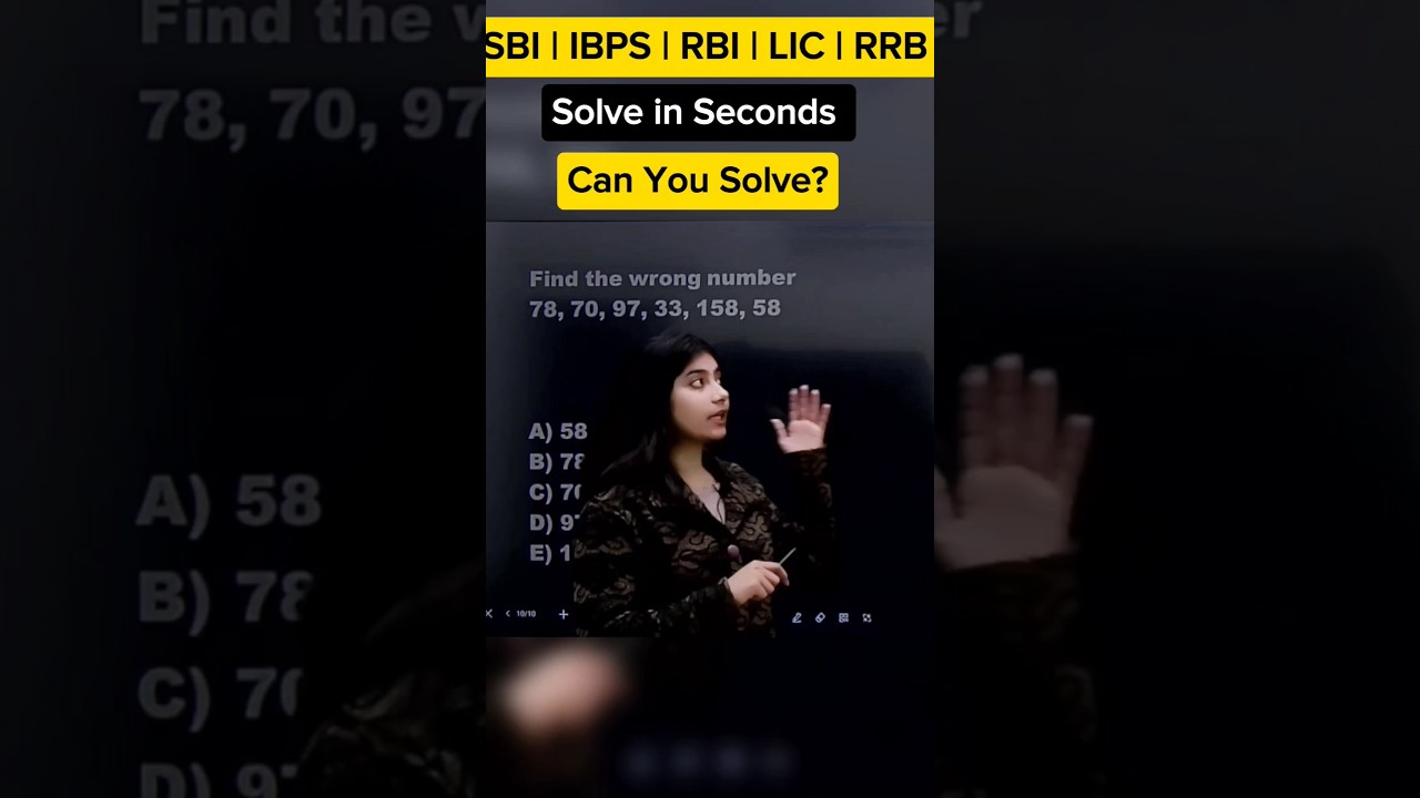 Can you Solve ? Wrong Number Series Tricks | 
