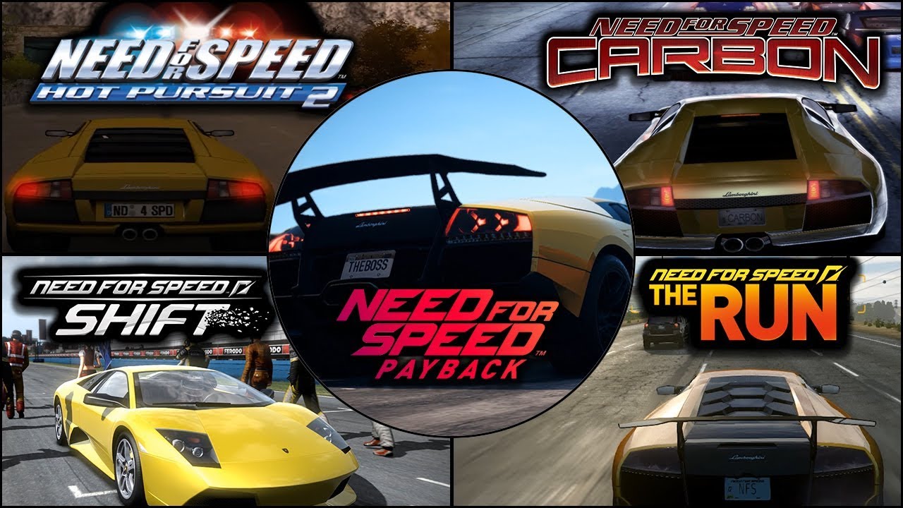 Lamborghini Murcielago (LP640, LP670-4 SV) Evolution in NFS Games