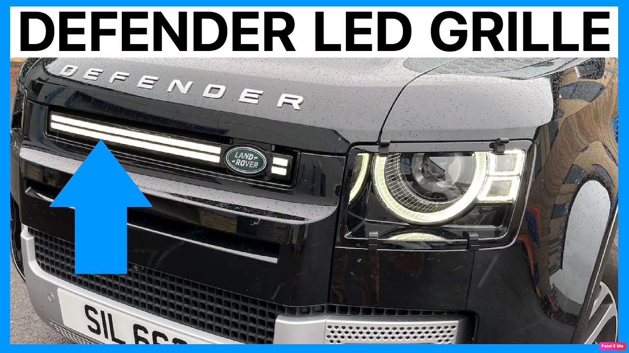 New Land Rover Defender L663 LED DRL Front Grille With Light Bar - Demo & Fitting Instructions