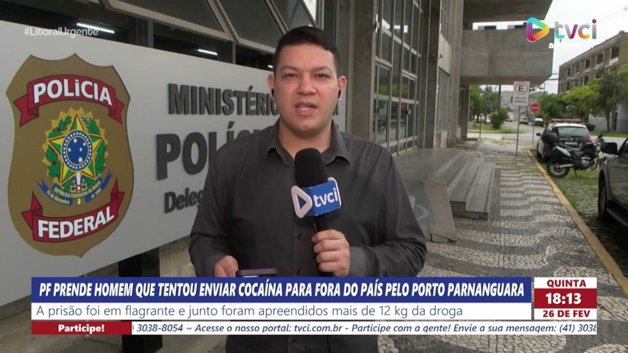 F PRENDE HOMEM QUE TENTOU ENVIAR COCAÍNA PARA FORA DO PAÍS PELO PORTO PARNANGUARA