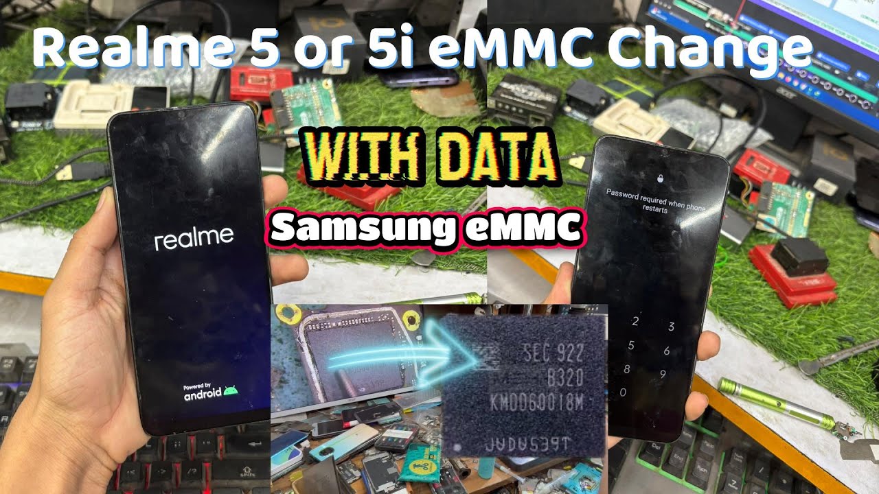Realme 5 eMMC Change Without Data Loss | F64 Box | Ajju Mobile Care