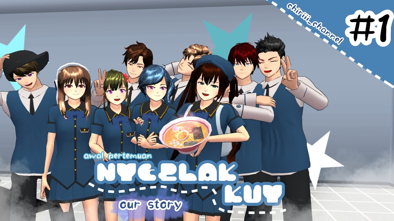 Our story #1 {awal pertemuan?,NYEBLAK KUY} || #sss#likesharesubscribe#dramasakuraschoolsimulator
