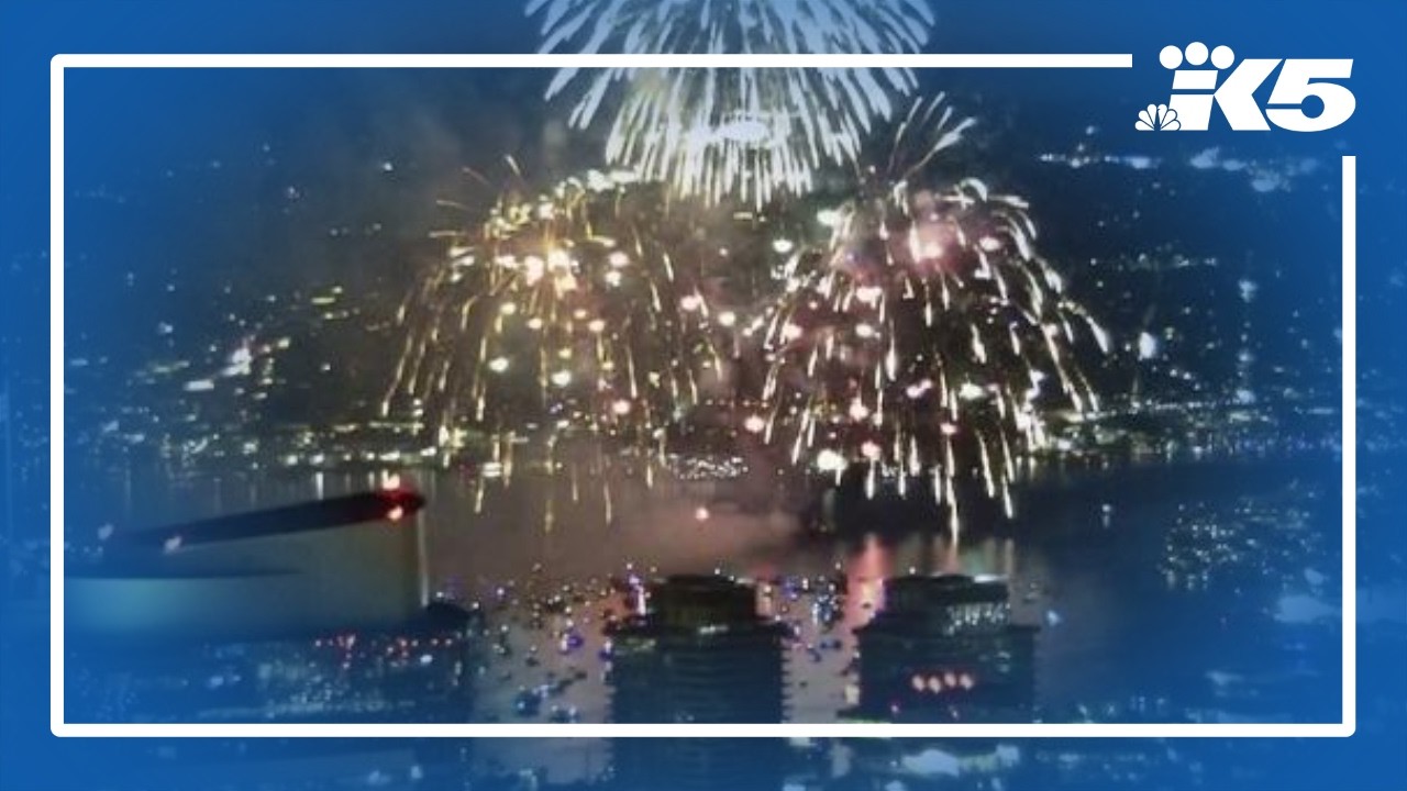 Watch: Seattle's Fourth of July fireworks light up Lake Union