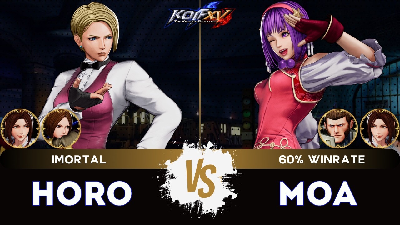 KOF XV ▰ HORO (Whip/Mai/King) 🆚 MOA (Maxima/Athena/Mai) 🎞️Replay Match - 4/26