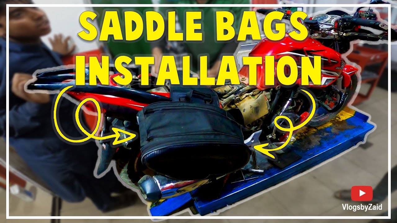 How to install Saddle Bags on Bike | Quick Easy Installation #cb150f
