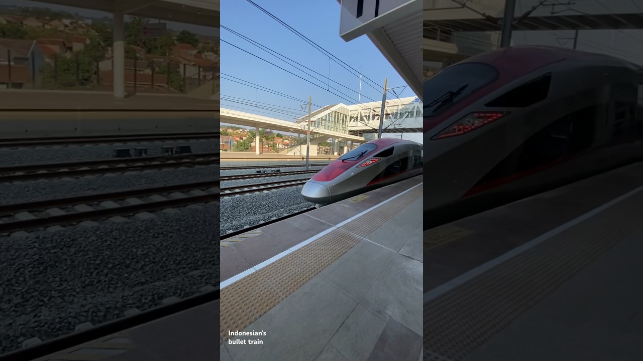 Indonesia’s bullet train. 350 km/h. Fastest train in SEA. 
