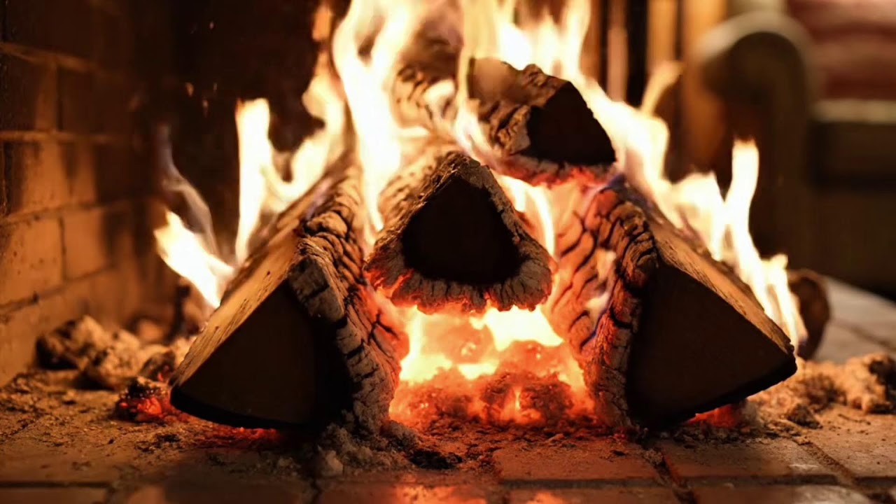 Warm Fireplace Sounds & Calm Piano – Cozy Home Ambience