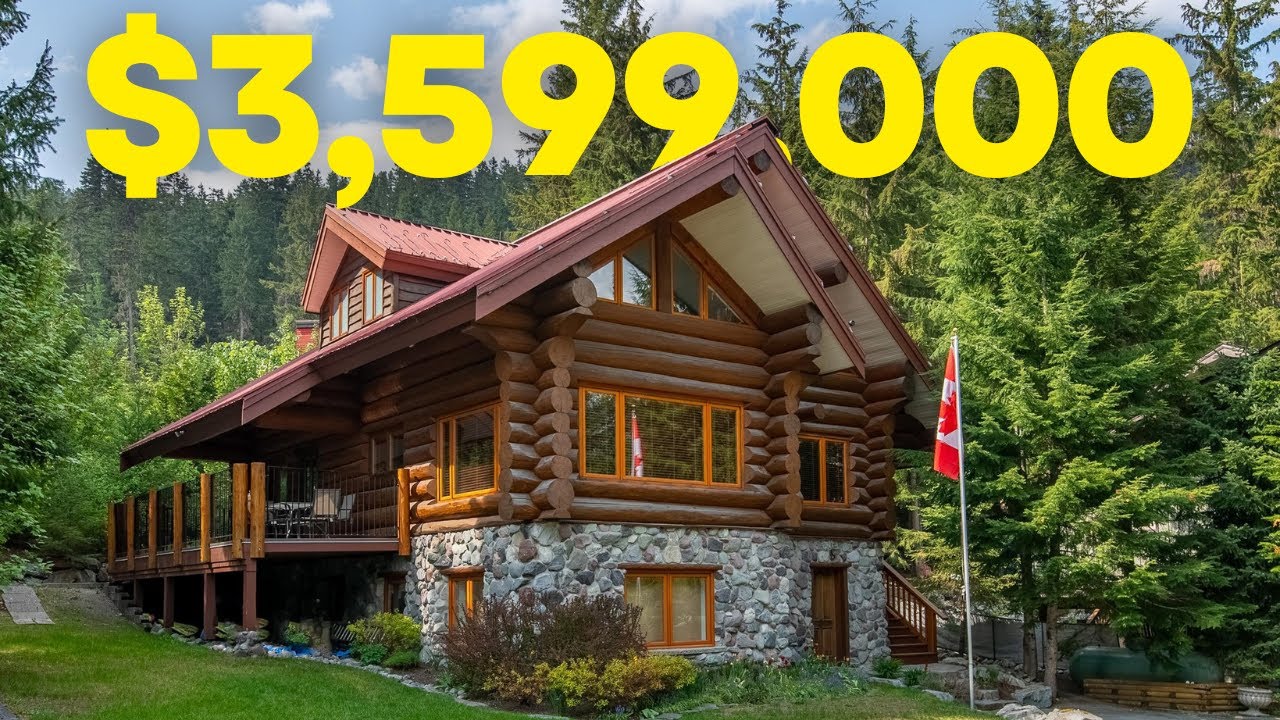 👀 INSIDE This AMAZING Log Home in Whistler, BC!