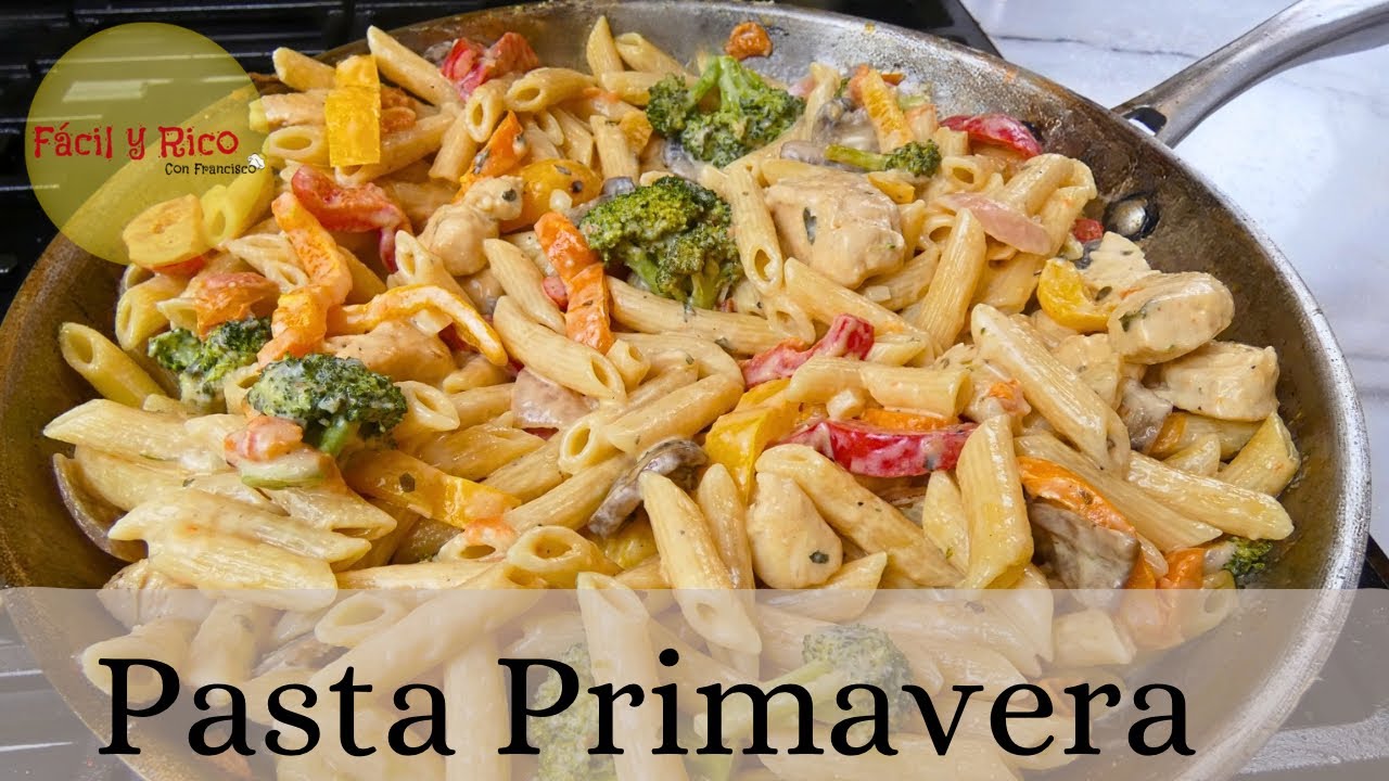 Pasta PRIMAVERA en 15 Minutos | ¡Mi Pasta Favorita!