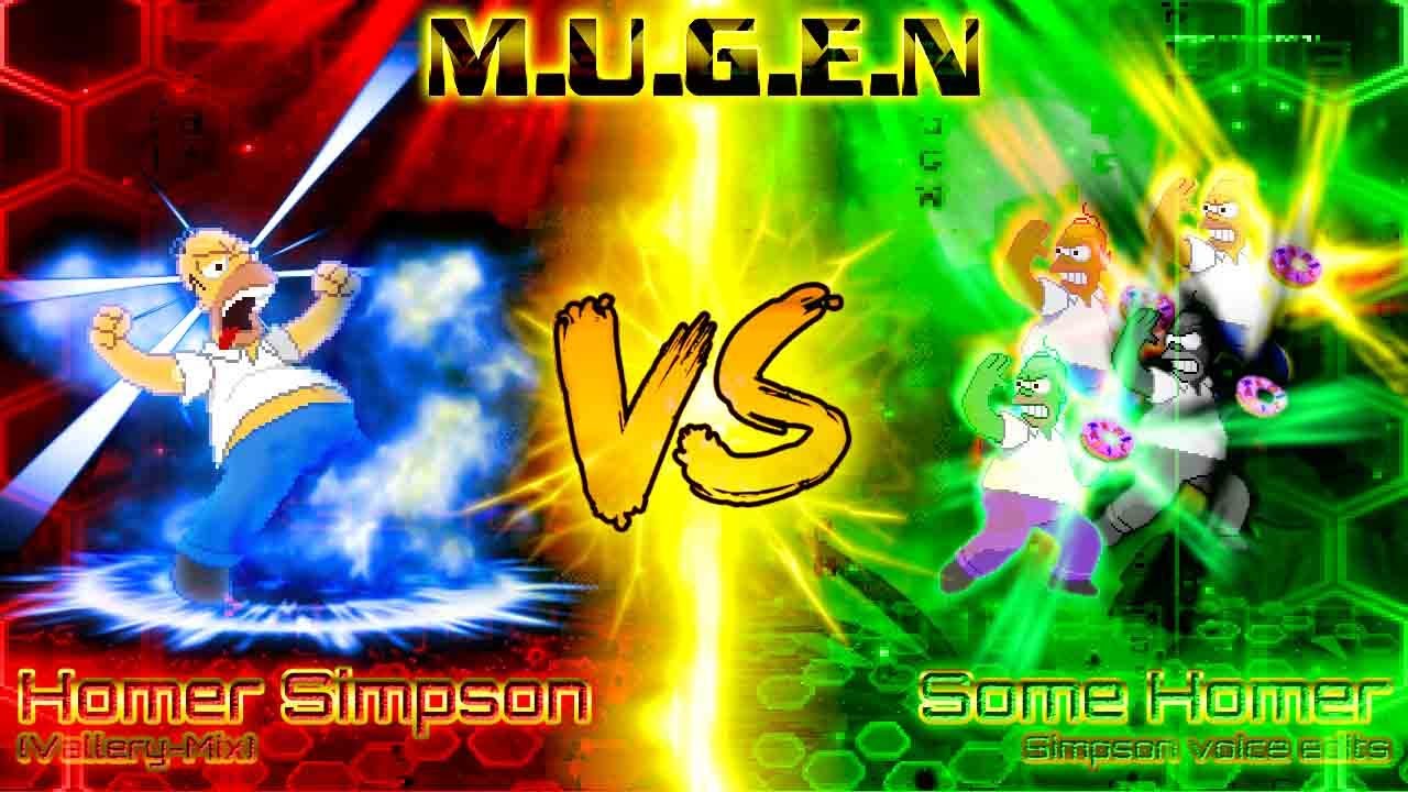 Vallery's M.U.G.E.N - Homer Simpson [Vallery-Mix] Vs. Some Homer voice edits