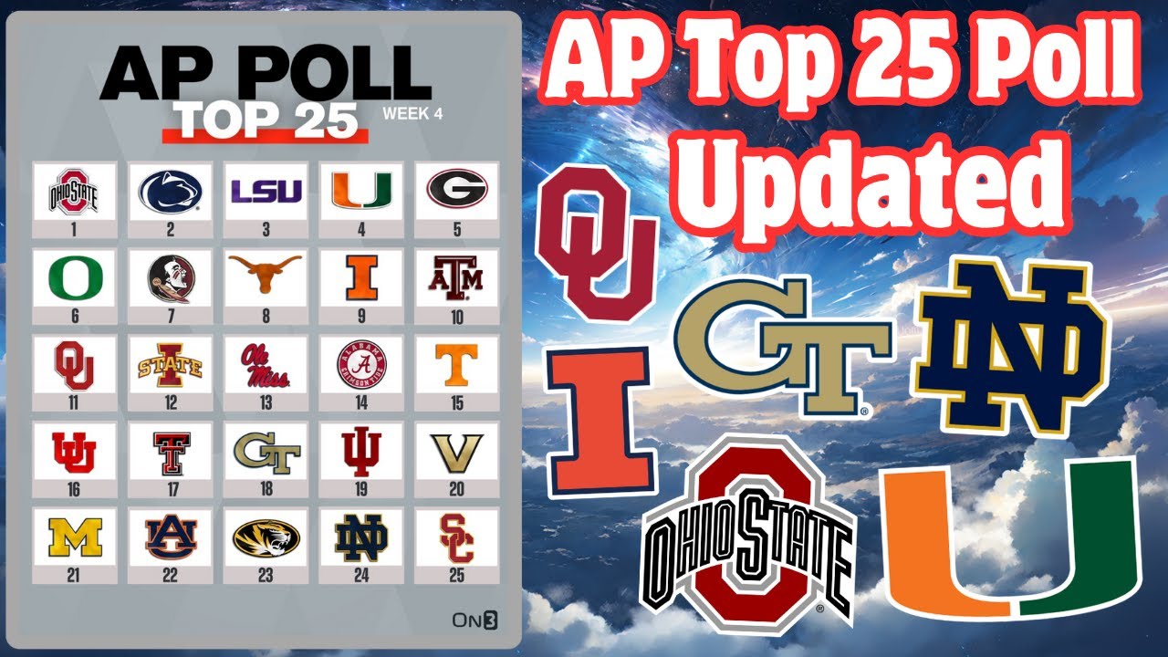College Football AP Top 25 Poll *UPDATED*