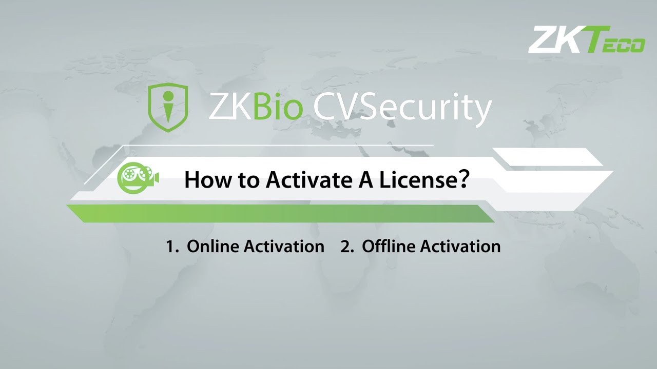 How to activate a license in ZKBio CVSecurity? | ZKTeco Europe
