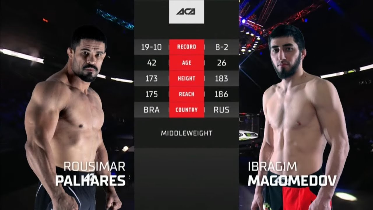 Русимар Пальхарес vs. Ибрагим Магомедов | Rousimar Palhares vs. Ibragim Magomedov | ACA 140