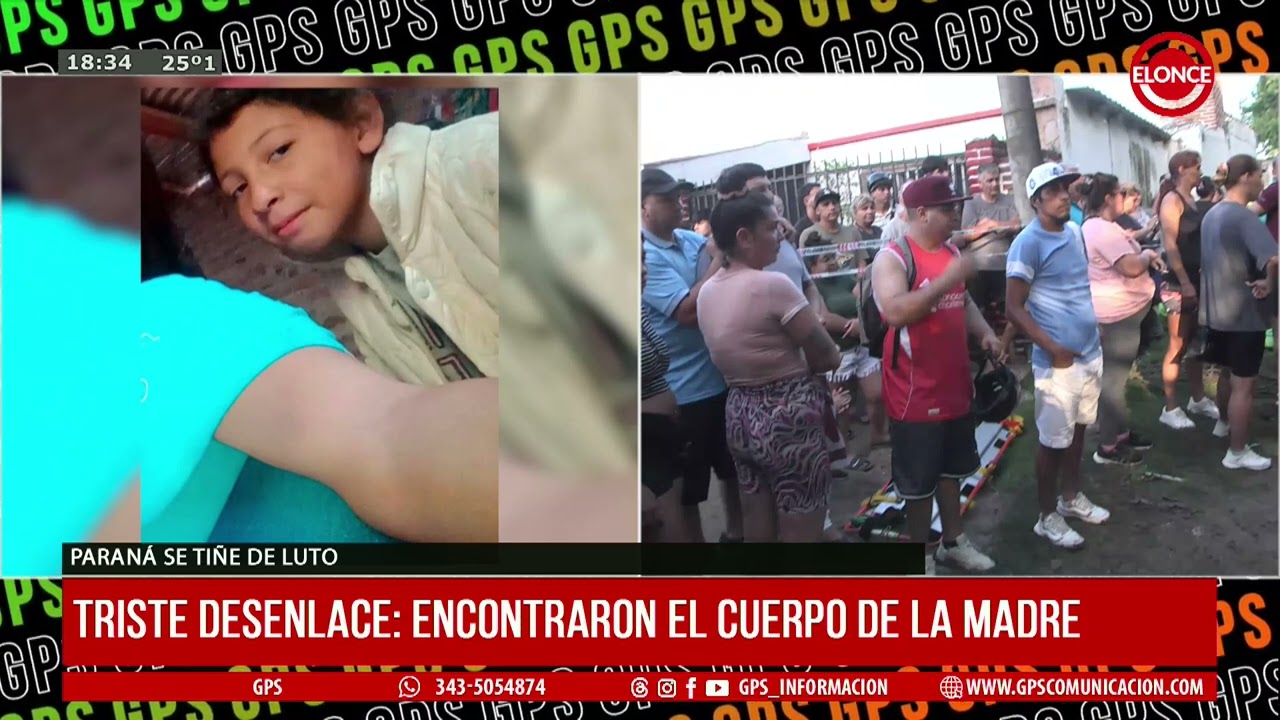 Paraná se tiñe de luto: Encontraron el cuerpo de la madre-ELONCE-19/02/2026