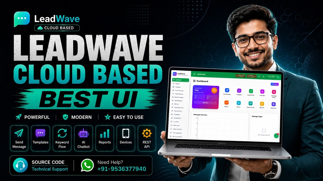 LeadWave WhatsApp Bulk Messaging Software  Templates, Contacts & Campaign Management #whatsapp