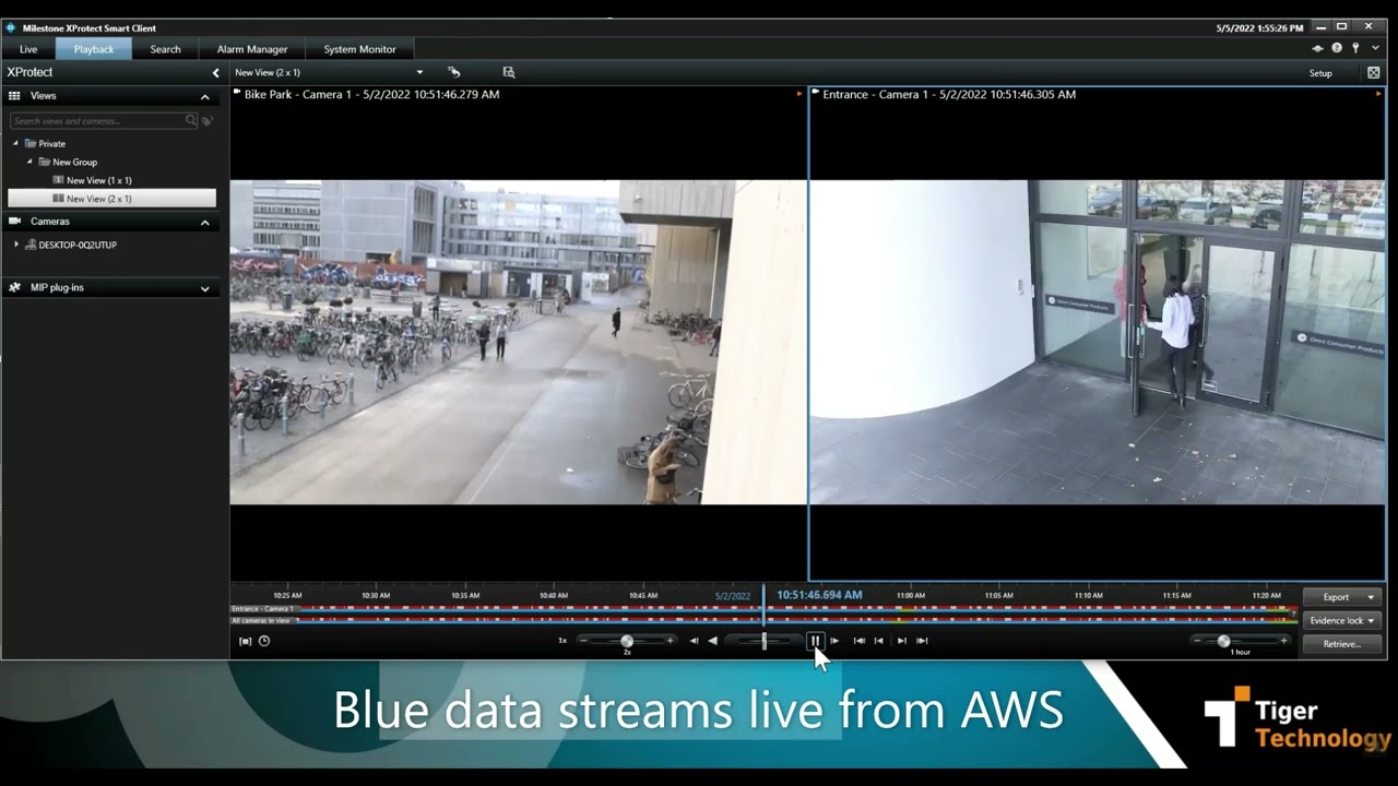 Milestone XProtect x Storage Bridge x AWS Cloud Workflow