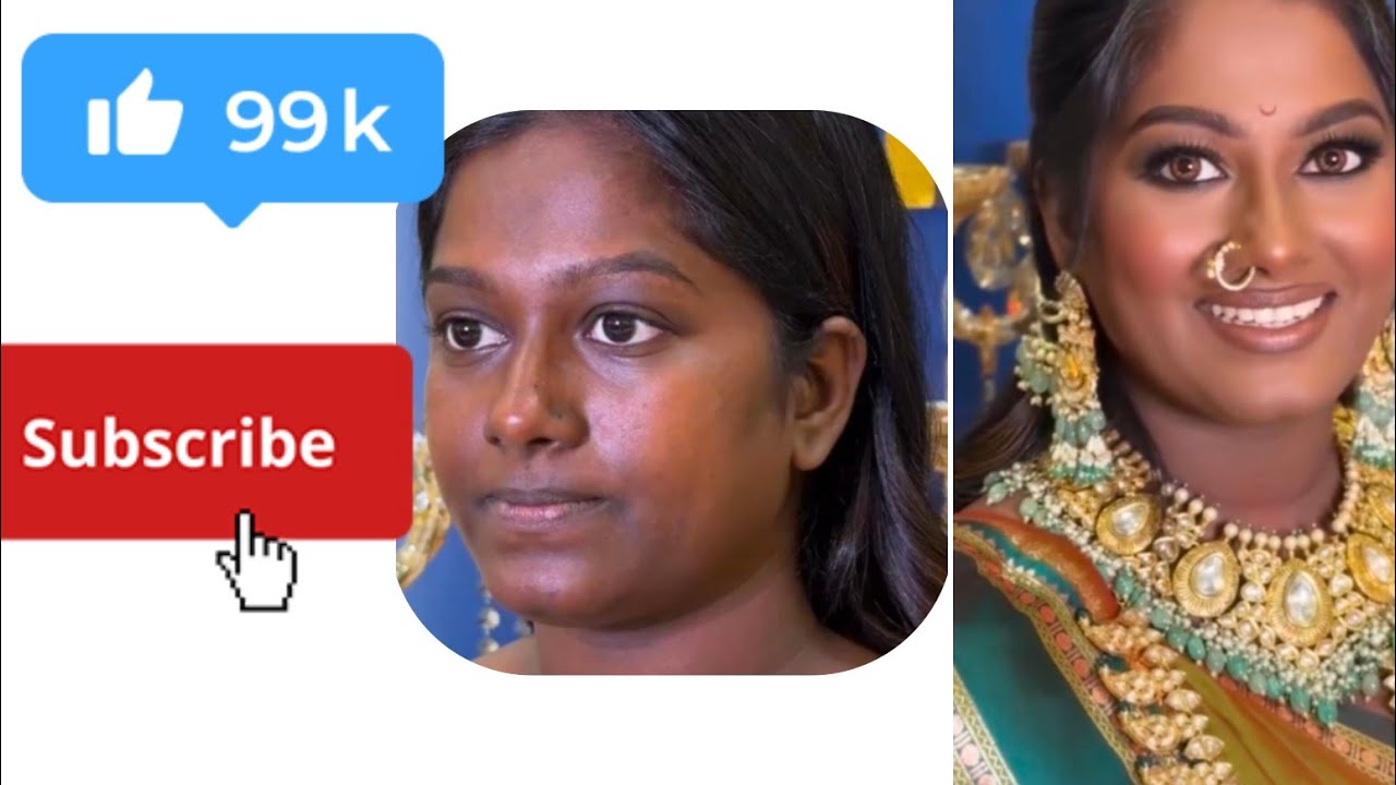 Dark skin bridal makeup| घर बैठे ब्राइडल मेकअप सीखे 💄| #shorts #bride #shaadi #dulhan 