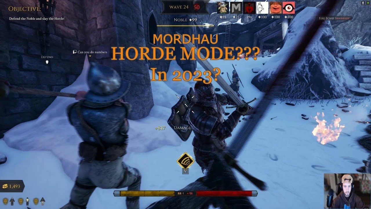 I made it to round 25 in Mordhau HORDE mode?!