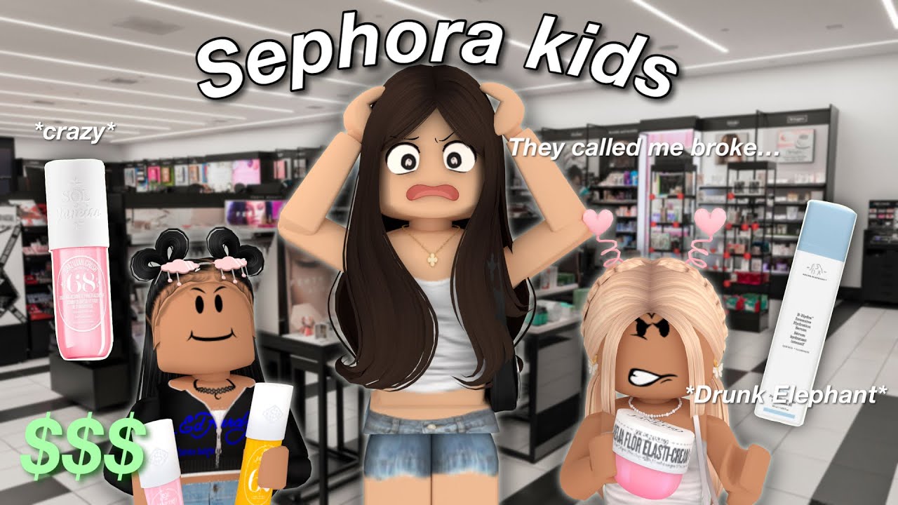 Встречаем 10-летних в Sephora! *Сумасшествие* | Ролевая игра Bloxburg | с озвучкой